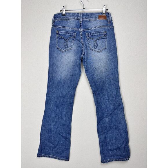 Esprit Vintage Bootcut Leg Jeans Women's 26x30 Blue Stone Wash Denim Low Rise - Picture 12 of 16